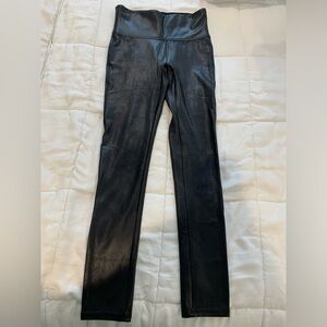 Spanx faux leather leggings small petite
